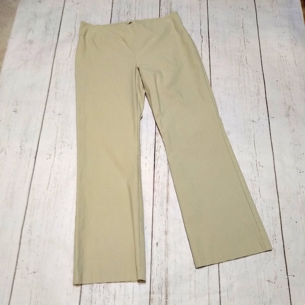 TRIBELLA SPORT stretch pull on tan pants,  14